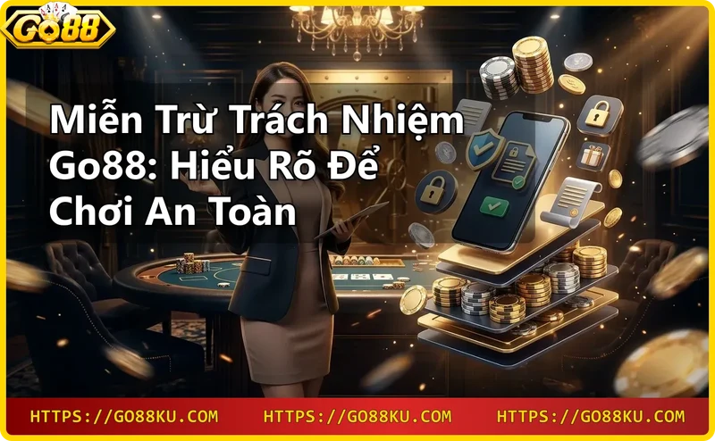 Búa pháp lý và tài liệu miễn trừ trách nhiệm Go88 trong không gian casino sang trọng