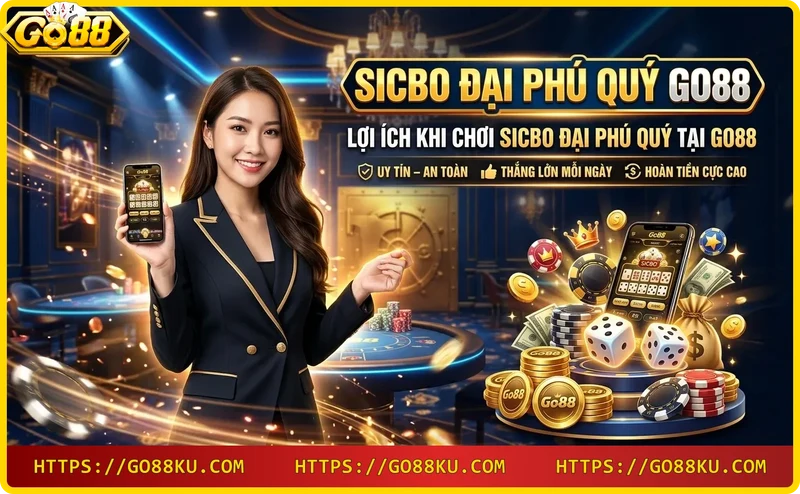 Giao diện sicbo đại phú quý go88 trên điện thoại và máy tính bảng