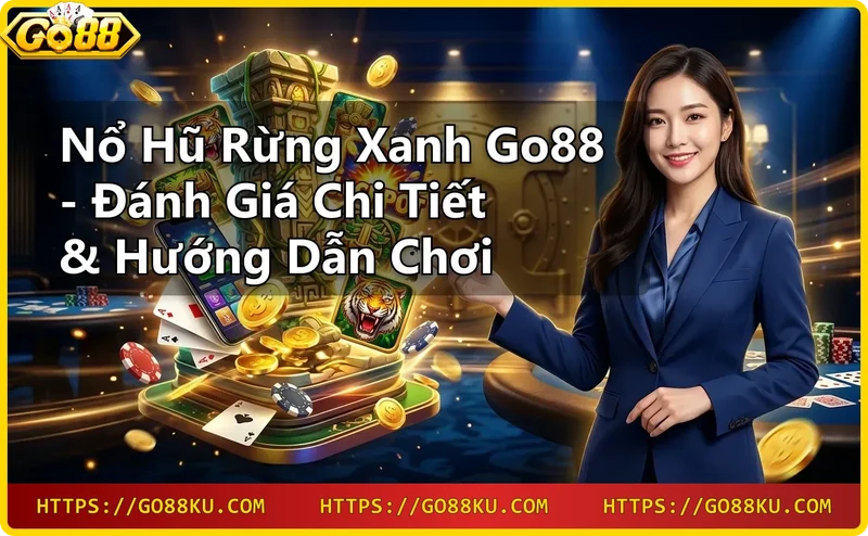 Giao diện slot rừng xanh với biểu tượng động vật và cây nhiệt đới