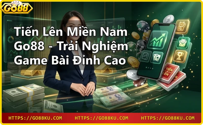 Nhóm người chơi vui vẻ trải nghiệm bài Tiến Lên Miền Nam trên ứng dụng Go88.